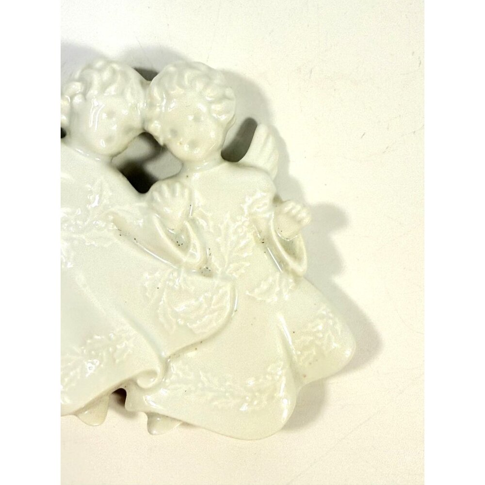 Christmas Tree Ornament Caroling Angels Haviland Limoges Signed France 1982 - Picture 14 of 16
